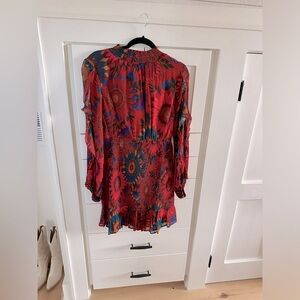 Farm Rio x Anthropologie Smocked Mini Dress Floral
Printed Ruffle Size Small